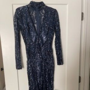 Navy Lace Dress - image 1